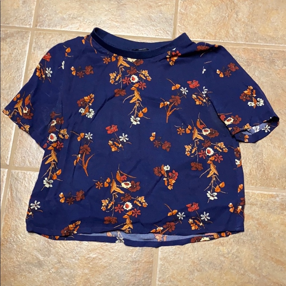 Flower printed shirt